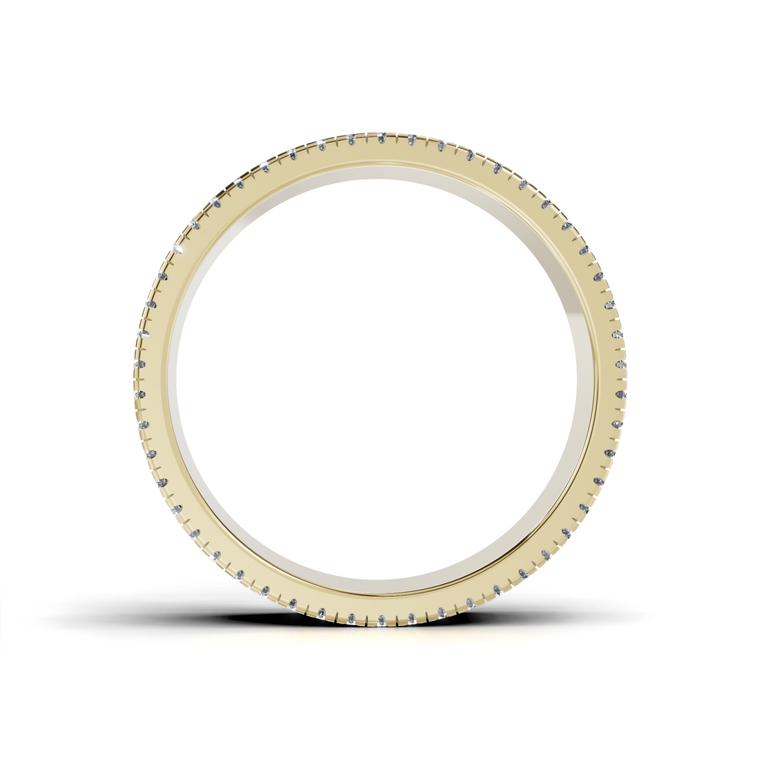 Men's Double Row Diamond Edge